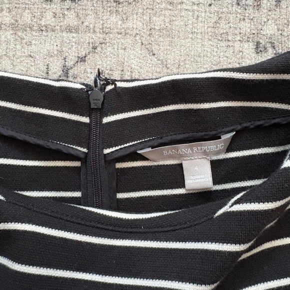 Banana Republic Black and White Striped Dress - Picture 2 of 3